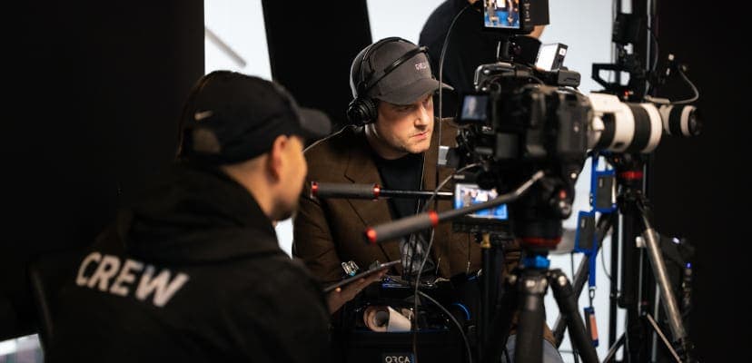 A picture of a portion of the Impact video crew